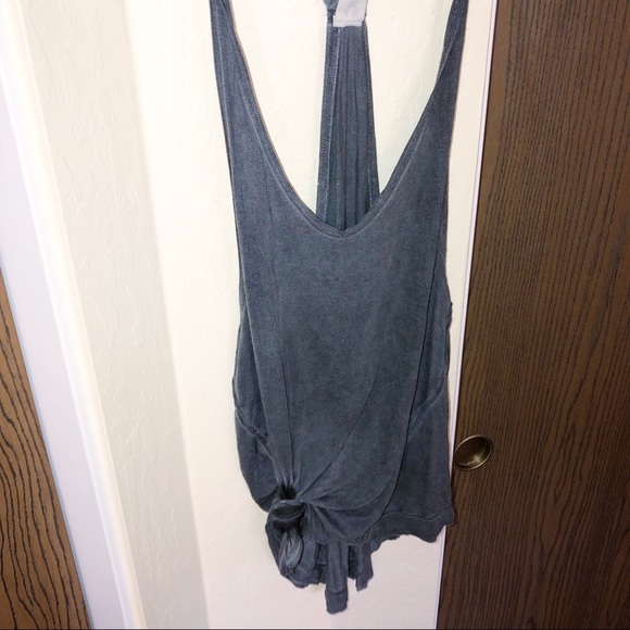 Free People | We The Free | Gray Burnout Tank | - Picture 3 of 8